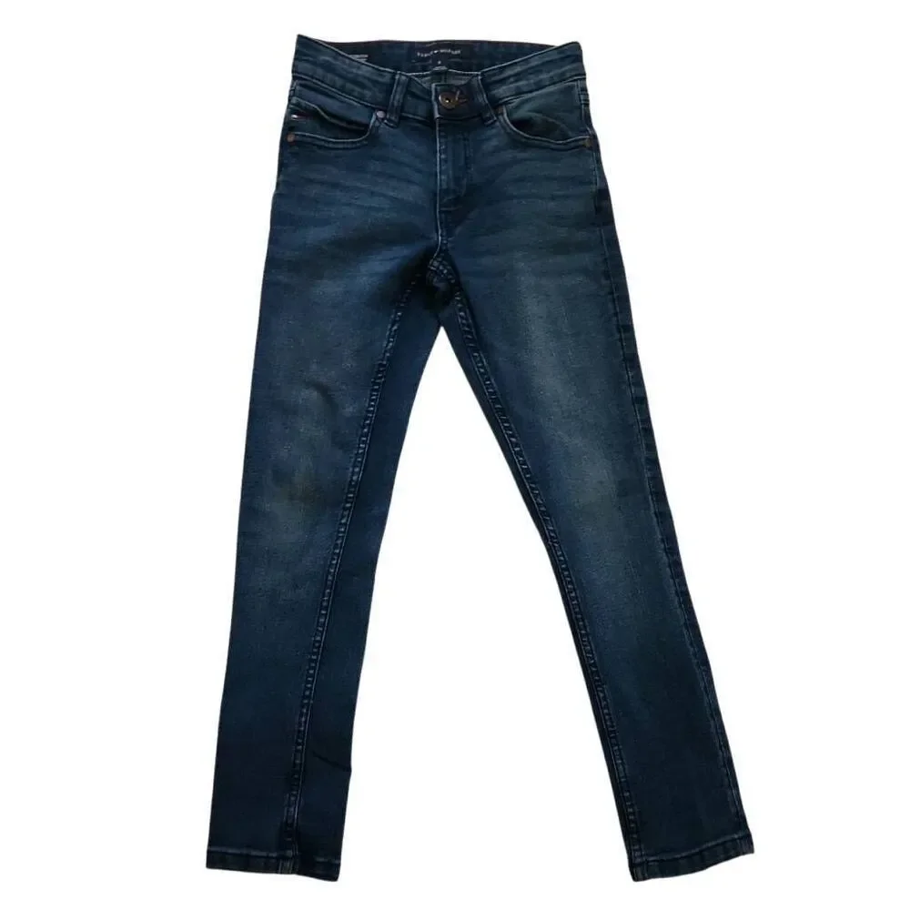 Tommy Hilfiger Girls Size 8 Blue Stretch Skinny Denim Jeans
